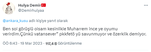 AKP Keçiören kurucusundan Muharrem İnce ye destek Ben solcu olsam