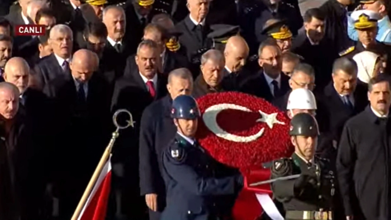 Atatürk'ün vefatının 84. yılı: Anıtkabir'de tören düzenlenlendi