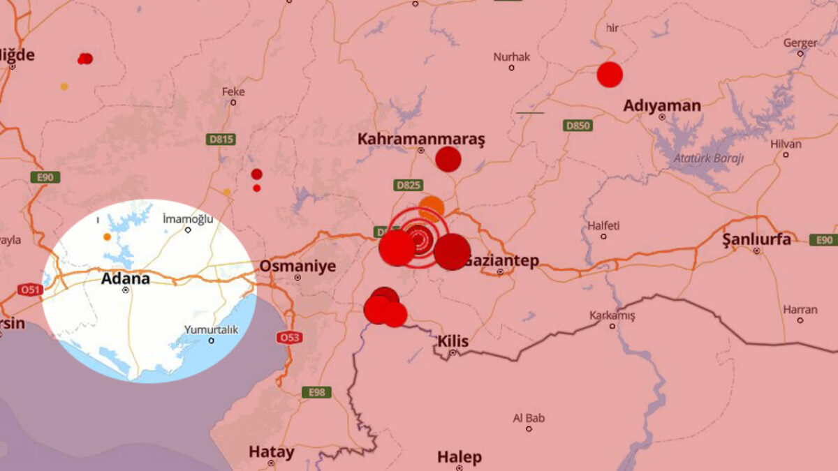 Adana'da deprem