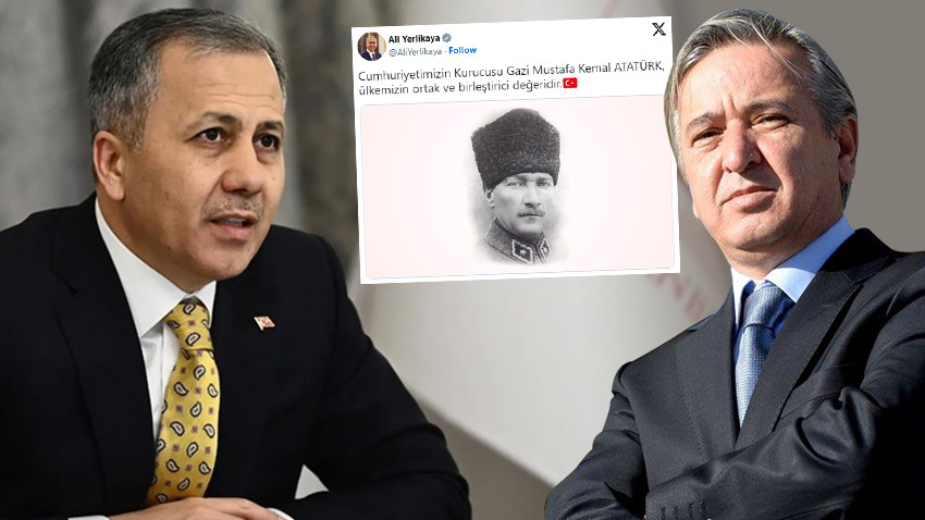 Ali Yerlikaya'nın Atatürk paylaşımına AKP'li isimden tepki: CHP iktidara mı geldi?